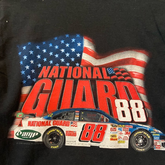 Vintage Dale Earnhardt JR Nascar national Guard t-shirt Medium - Picture 4 of 4